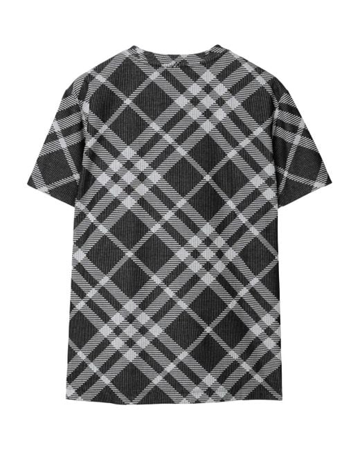 Burberry T-Shirt Mit Nova Check in Gray für Herren