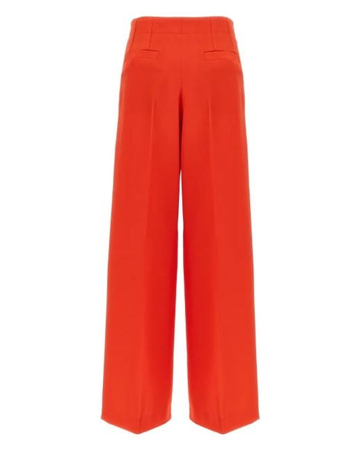 Brioni Red Wool-silk Pants