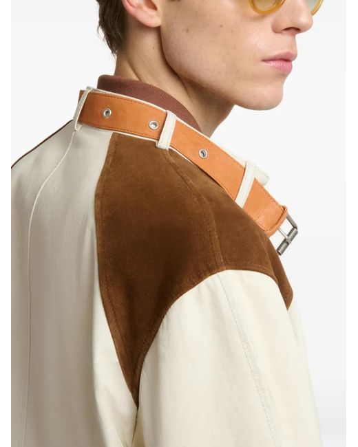 Marni Natural Veste Bomber À Épaules Contrastantes for men