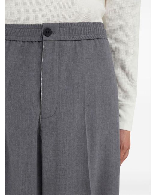 Ferragamo Gray Drawstring Trousers for men