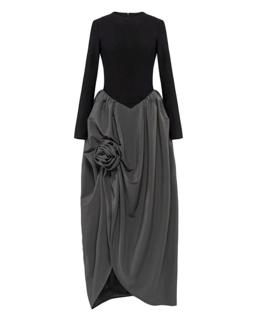 black long cocktail dresses Mac Duggal Women's Crystal-Embellished Sequined Asymmetric Gown - Blush neck evening dress Little Black Dress Spaghetti Size:XL/2XL hot pink homecoming dresses