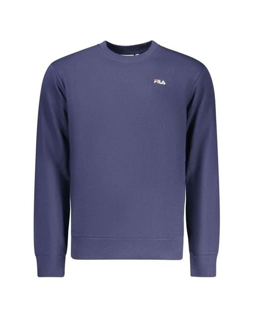 Fila Blue Logo-Patch Sweatshirt for men