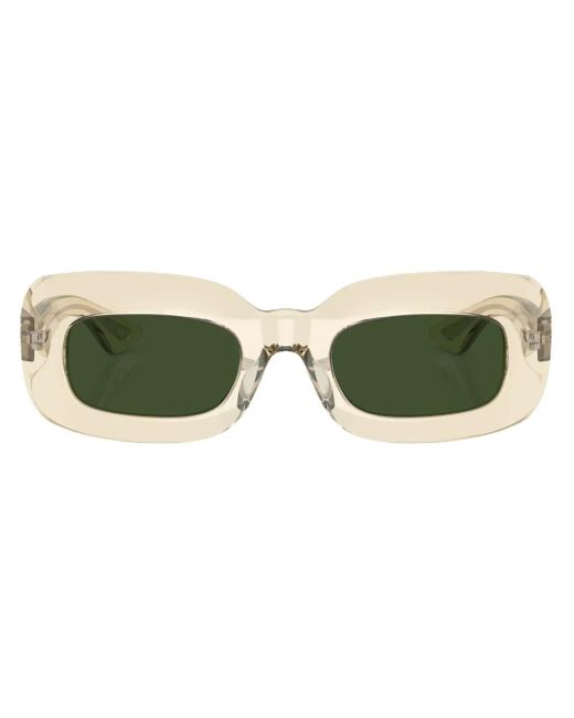 Oliver Peoples Green 1966C Rectangle-Frame Sunglasses