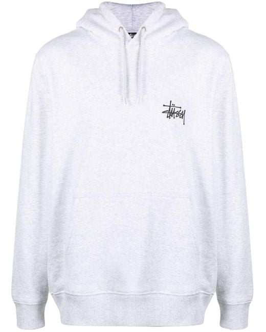 Sudadera con capucha y logo Stussy de hombre de color Gray