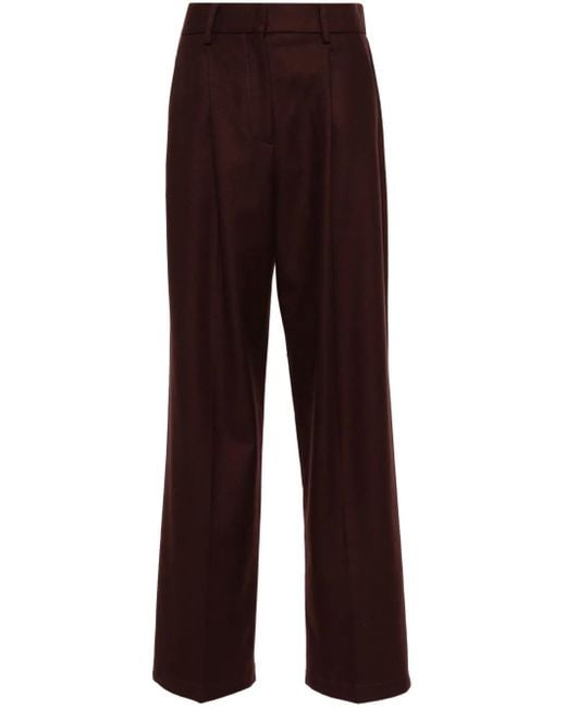 Forte Forte Straight Broek in het Purple