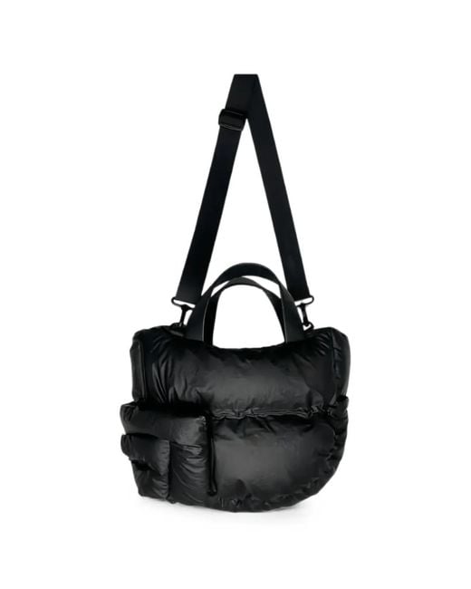 DingYun Zhang Black Padded Shoulder Bag