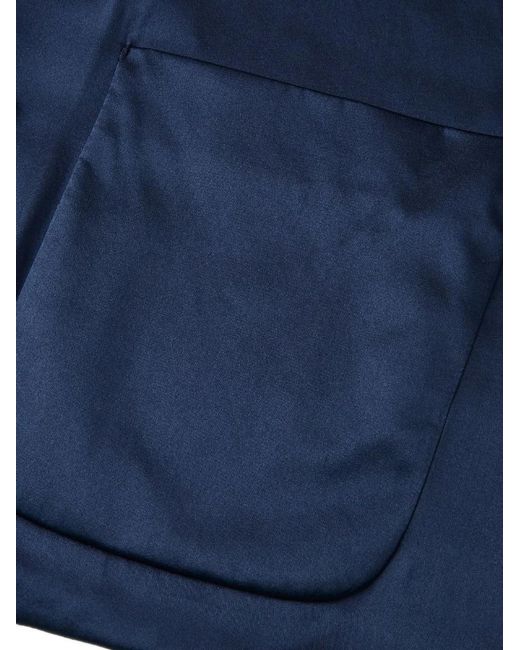Shanghai Tang Blue Silk Jacket for men