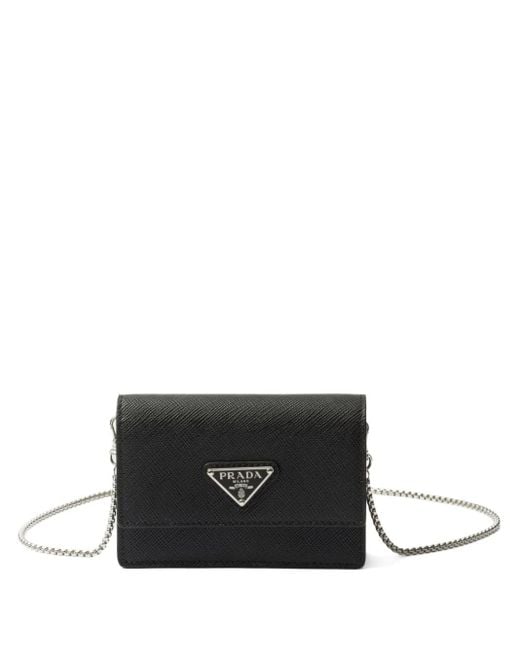 Prada White Saffiano Leather Mini Bag