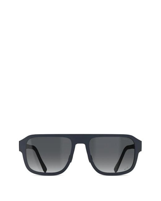 Blackfin Gray Severson Rectangle-Frame Sunglasses for men