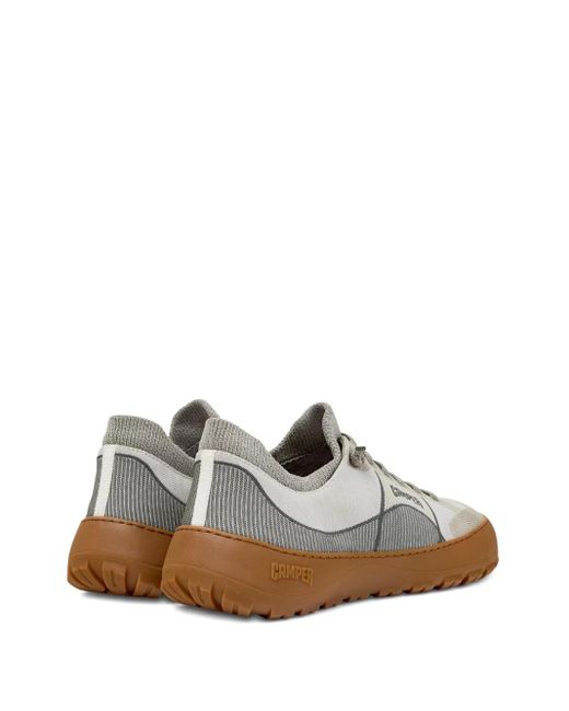 Camper White Logo-Detail Knitted Sneakers for men