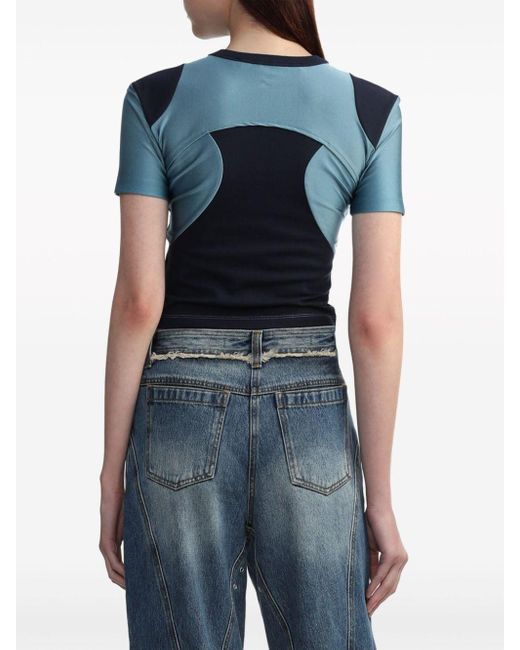 ANDERSSON BELL Blue T-Shirt mit Cut-Outs