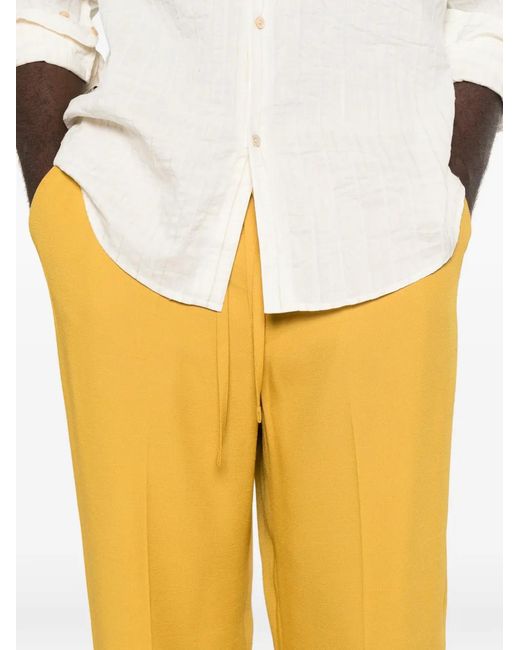 Second/Layer Geruite Broek in het Yellow voor heren