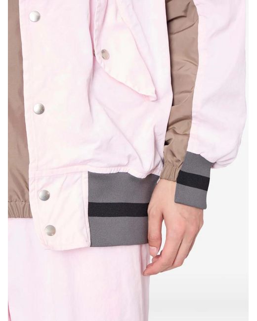 Kolor Pink Hooded Colourblock Jacket for men