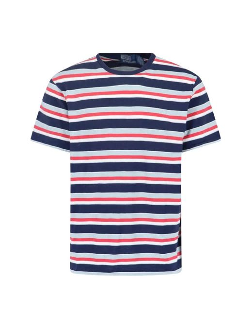 Polo Ralph Lauren Blue T-Shirt À Rayures for men
