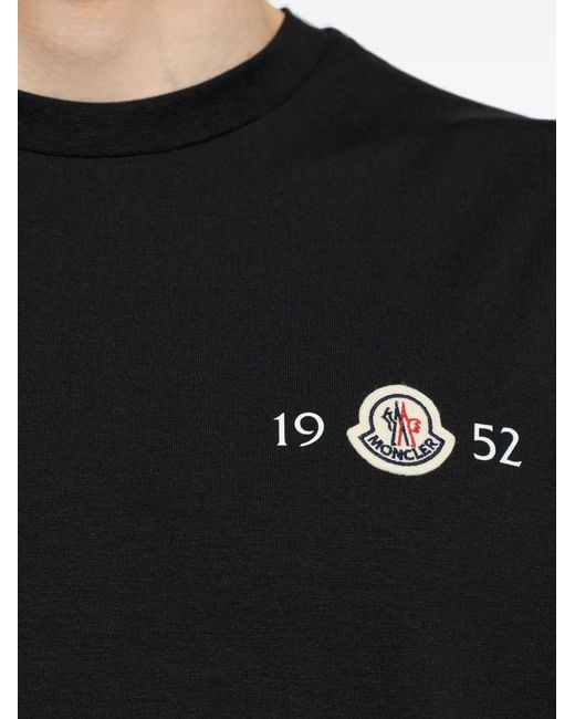 Moncler Black Logo T-Shirt for men