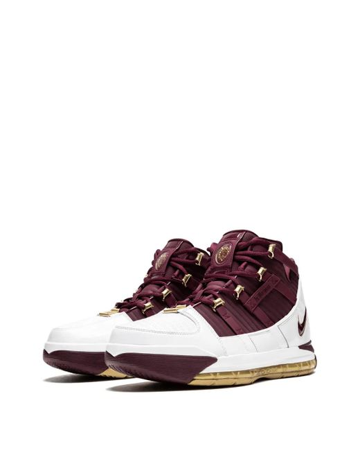 Nike Red Zoom Lebron 3 "Christ The King" Sneakers