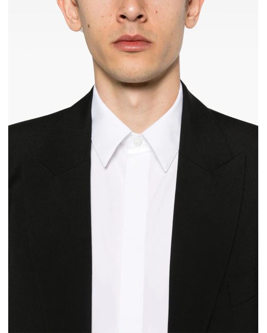 Givenchy White 4G-Embroidery Poplin Shirt for men