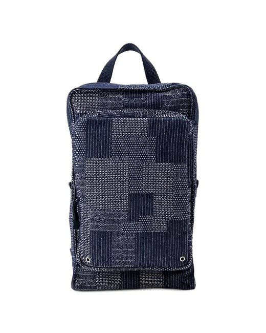 Levi's Blue Logo-Embroidered Backpack