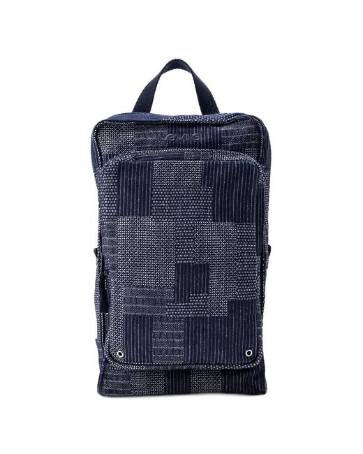 Levi's Blue Logo-Embroidered Backpack