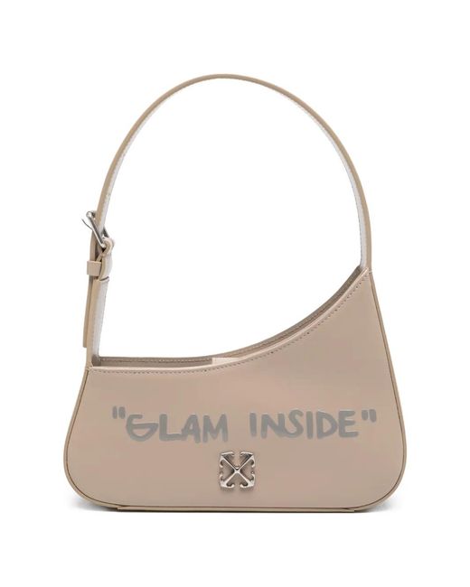 Off-White c/o Virgil Abloh Gray Glam Inside Pocket Tote Bag