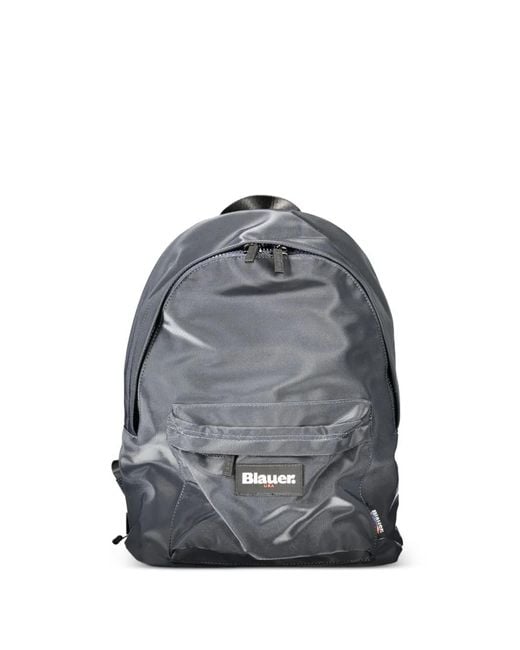Blauer Gray Logo-Patch Backpack for men