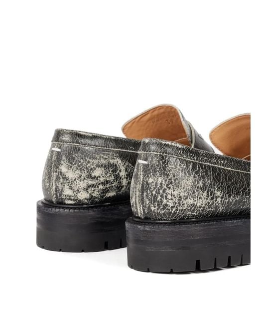Maison Margiela Gray Tabi County Loafers