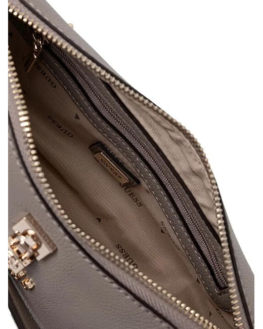 Guess Gray Logo Shoulder Bag