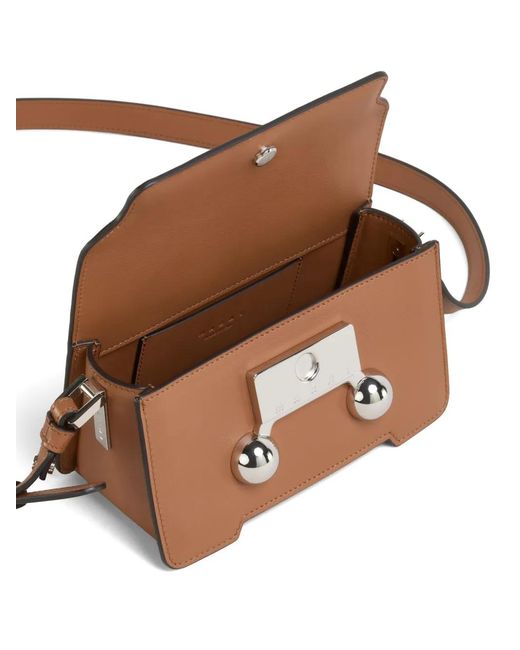 Marni Brown Mini Trunkaroo Leather Shoulder Bag