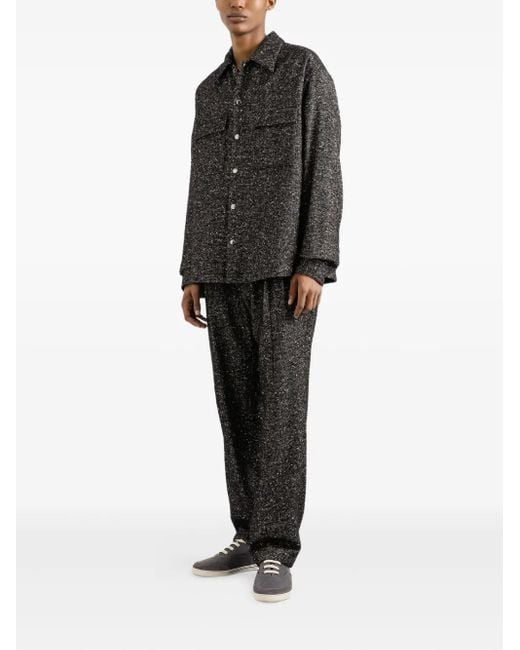 Dolce & Gabbana Gray Side-Pockets Drawstring Trousers for men