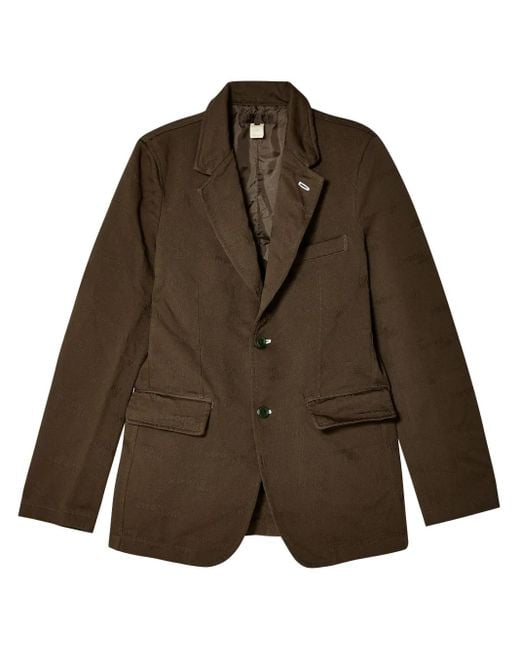 Comme des Garçons Brown Jacquard Blazer for men