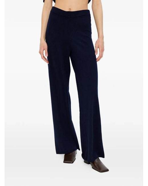 Gestuz Blue Ribbed Trousers