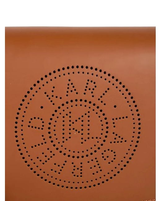 Karl Lagerfeld Brown Sac Porté Épaule À Logo K/Circle Perforé