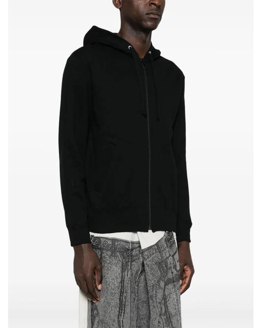 COMME DES GARÇONS PLAY Black Signature Heart-Patch Hoodie