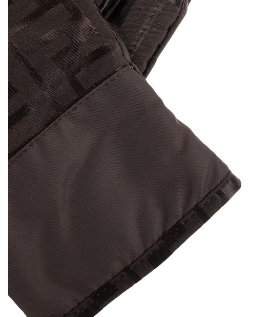 Fendi Black Monogram Gloves