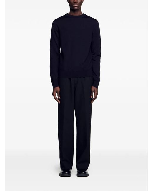 Sandro Blue Wool Sweater for men