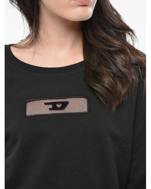 DIESEL Black Slimmy See-Through Sweatshirt