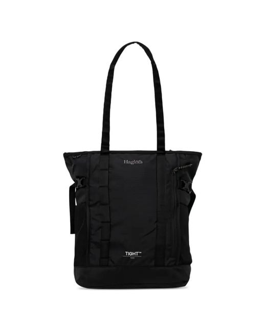 Haglöfs Black Tight Tote Bag for men