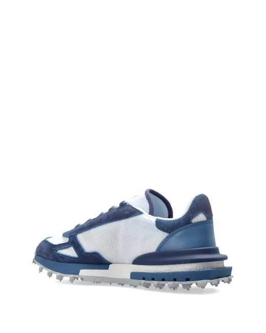 Lacoste Blue Elite Active Suede-Panelled Sneakers for men