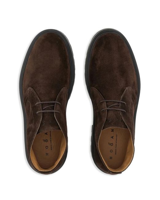Hogan Brown Desert Boots H673 for men