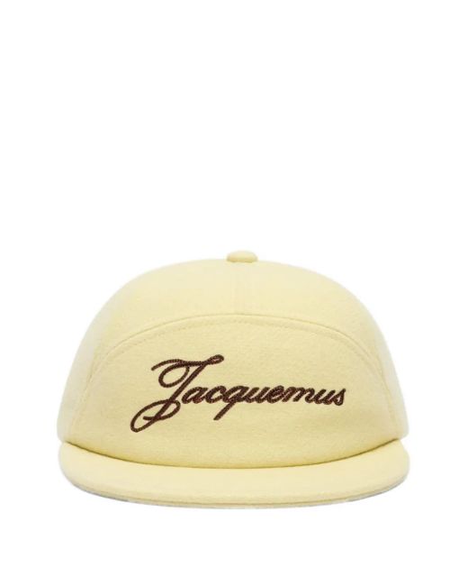 Jacquemus Metallic Le Lana Logo Embroidered Baseball Cap for men