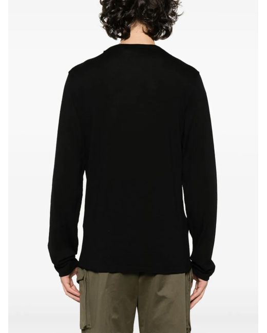 Transit Langärmeliger Pullover in Black für Herren