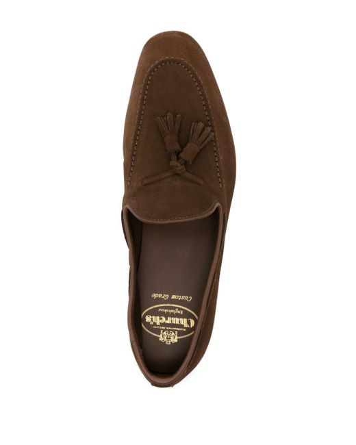 Church's Brown Tassel-detail Suede Loafers for men