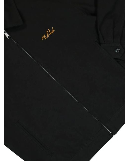 Neighborhood Black Logo-Embroidered Jacket for men