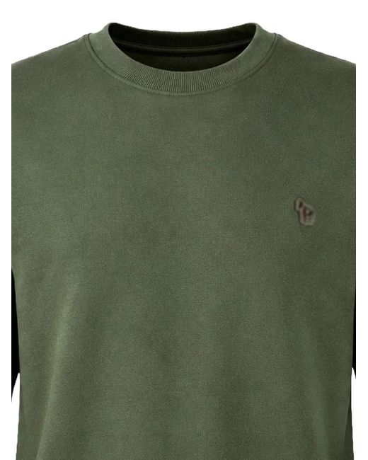 Paul Smith Green Logo-Patch Sweatshirt for men