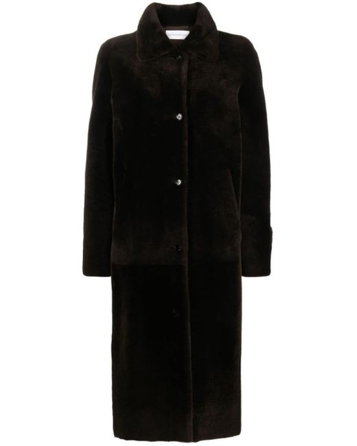 Inès & Maréchal Black Noble Faux-fur Coat