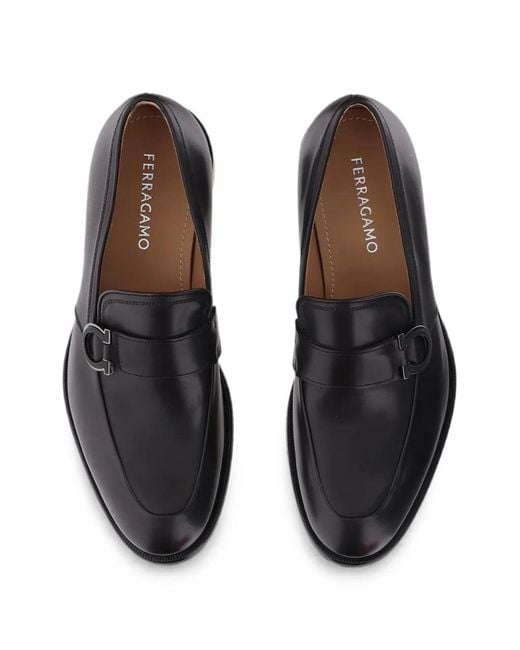 Ferragamo White Leather Loafers for men
