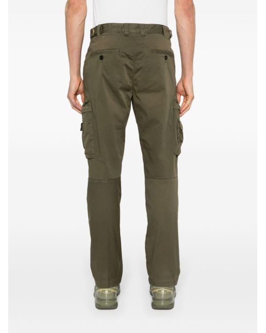 DIESEL Green P-argym Straight-leg Trousers for men