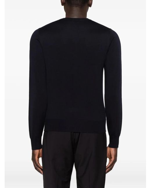 Emporio Armani Black Crew-Neck Sweater for men