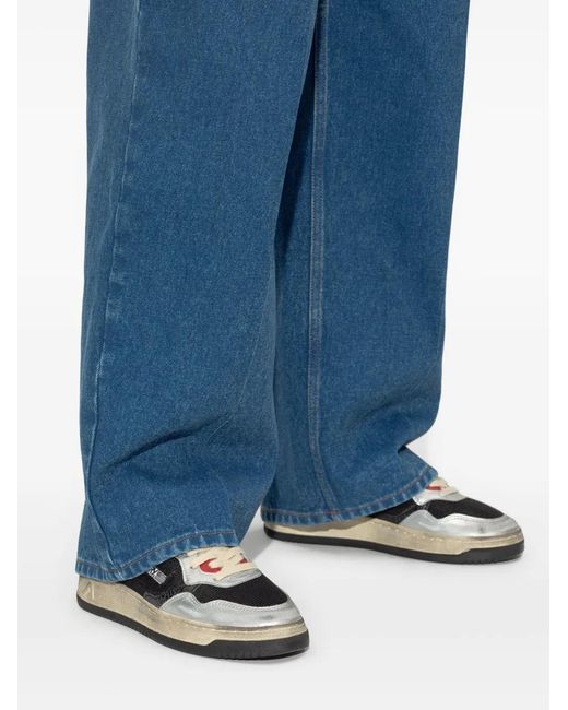 Autry Black Medalist Super Vintage Sneakers