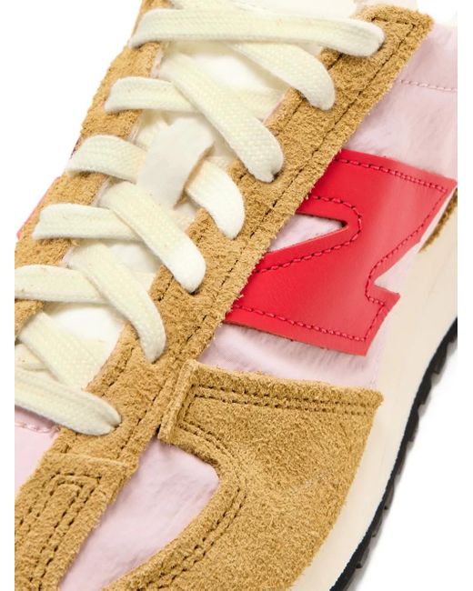 New Balance Pink 471 Suede And Nylon Sneakers